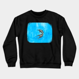 Inky Black Fish Crewneck Sweatshirt